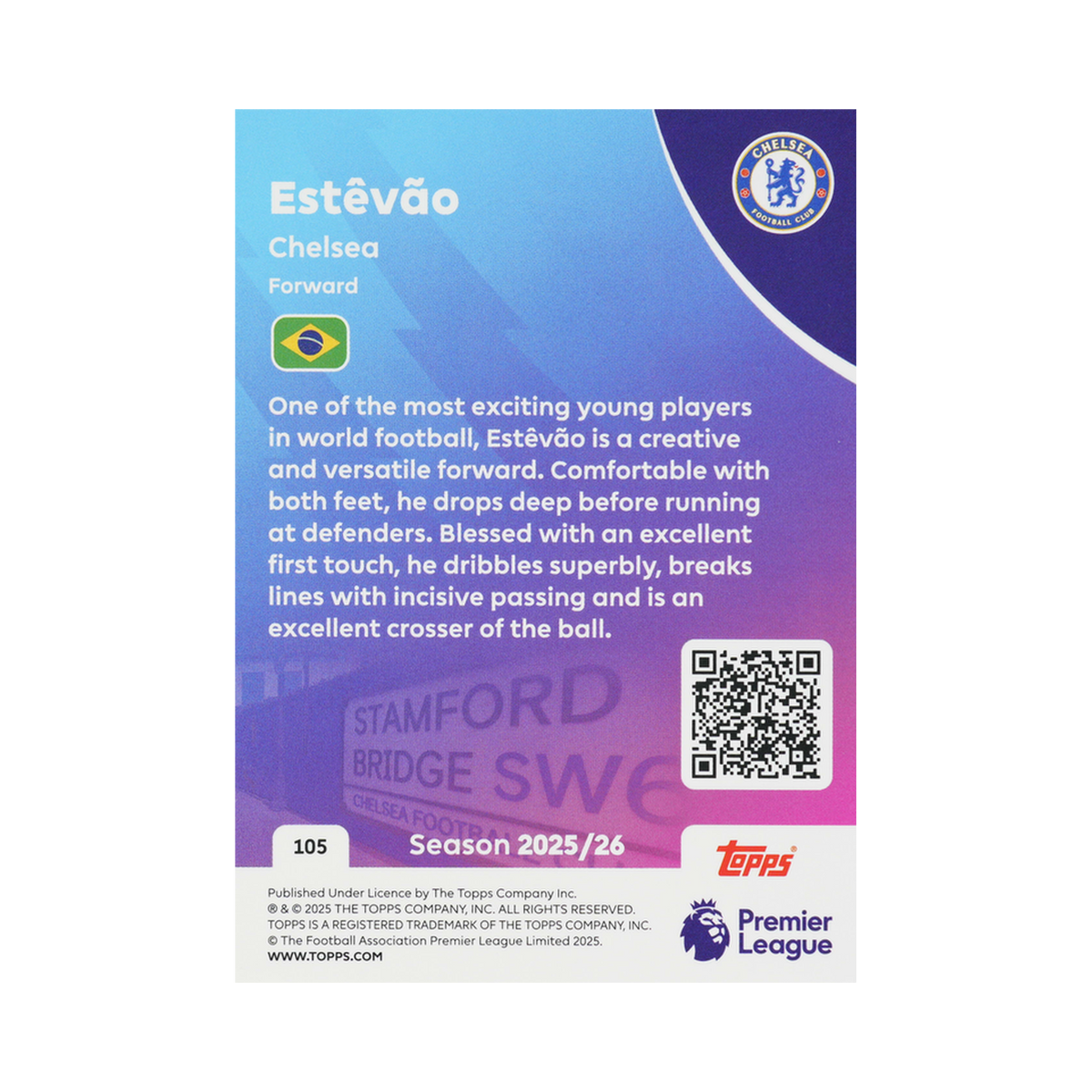 Estêvão Willian collectible card