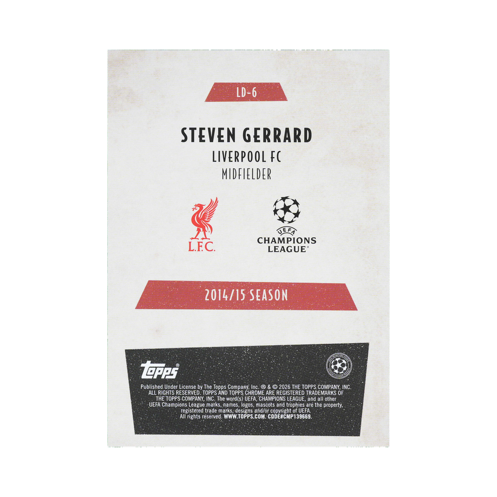 Steven Gerrard 2025/26 LD-6 — back