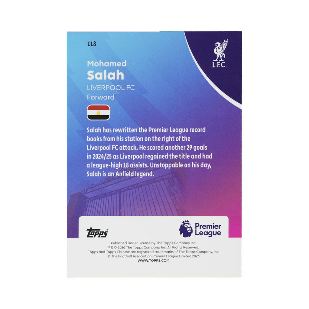 Mohamed Salah 2026 118 — back