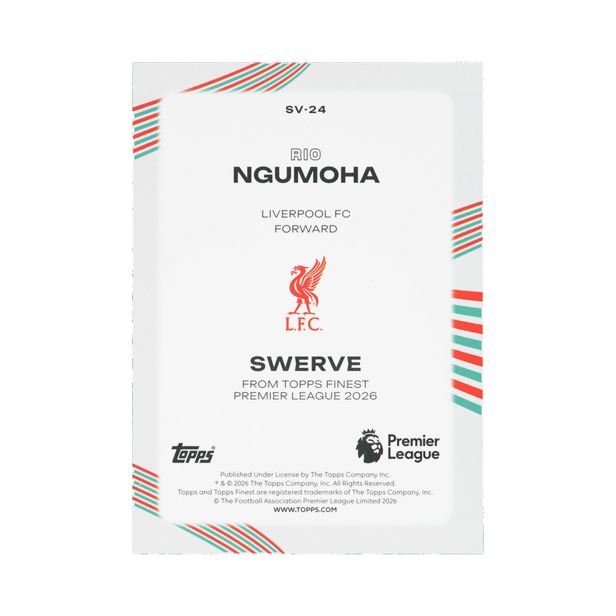 Rio Ngumoha 2026 SV-24 — back