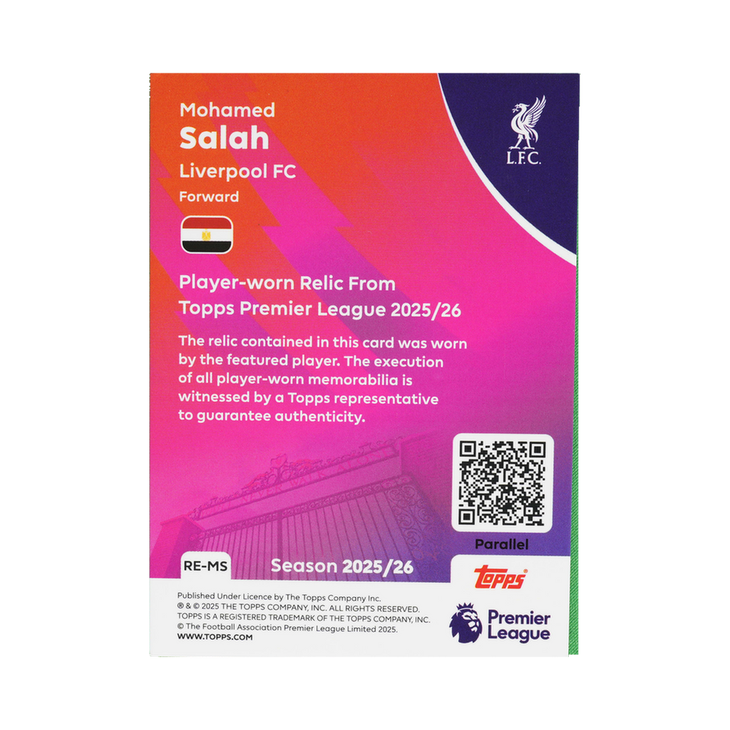 Mohamed Salah 2025/26 RE-MS 135/199 — back