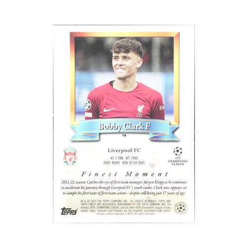 Bobby Clark 2022/23 16 — back