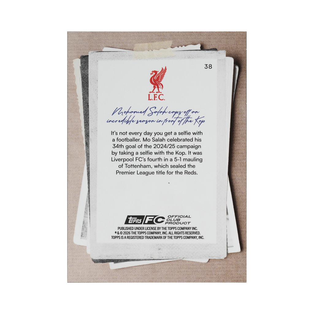 Mohamed Salah 2025/26 38 — back