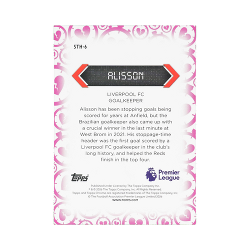 Alisson 2026 STH-6 — back