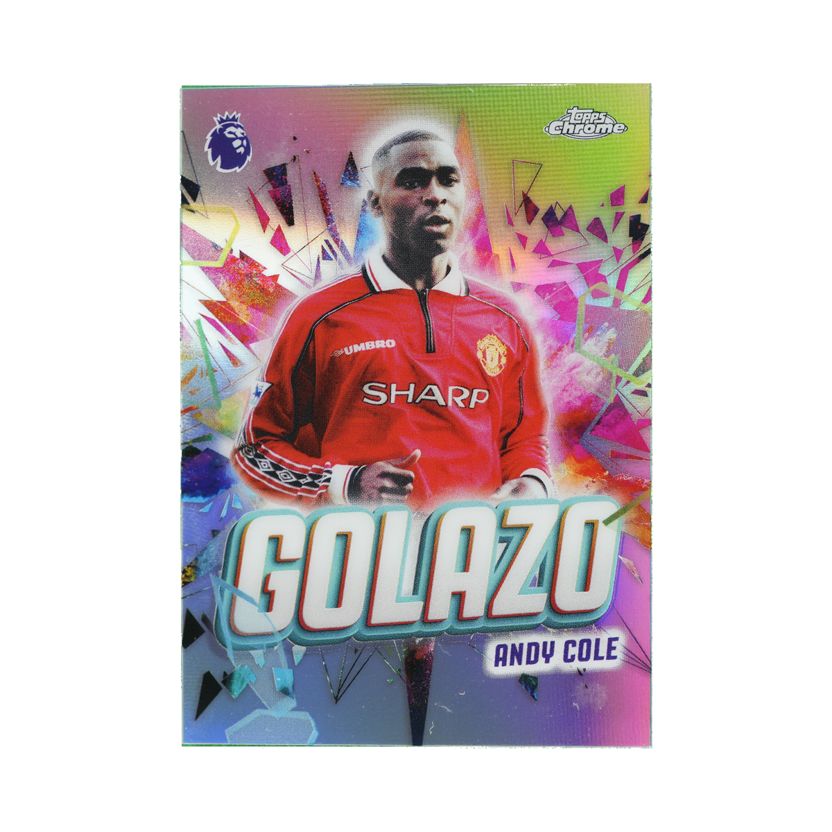Andy Cole 2026 Topps Chrome Premier League #GZ-19  front view