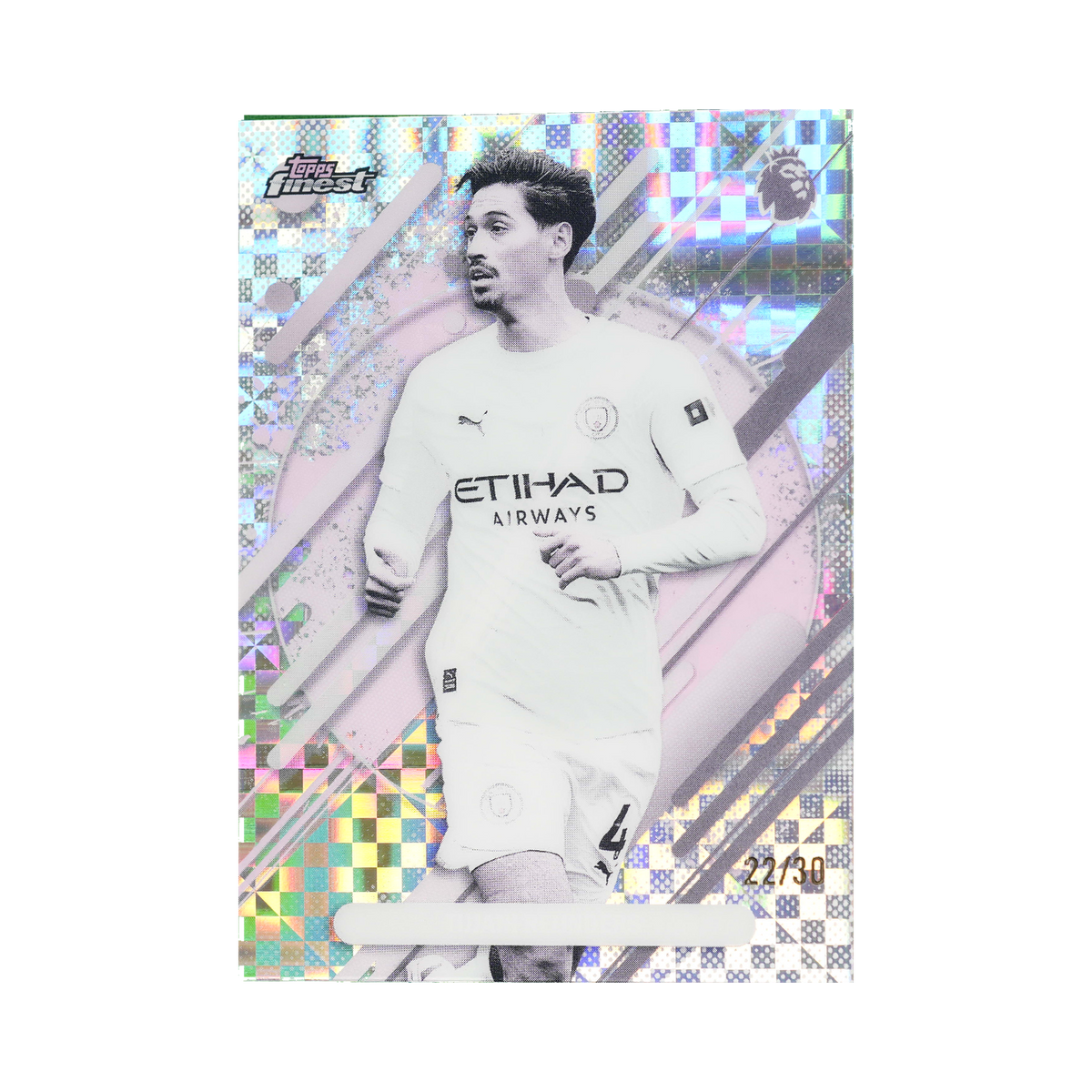 Tijjani Reijnders 2026 Topps Finest Premier League #267 Pearl Checkerboard Refractor 22/30 front view