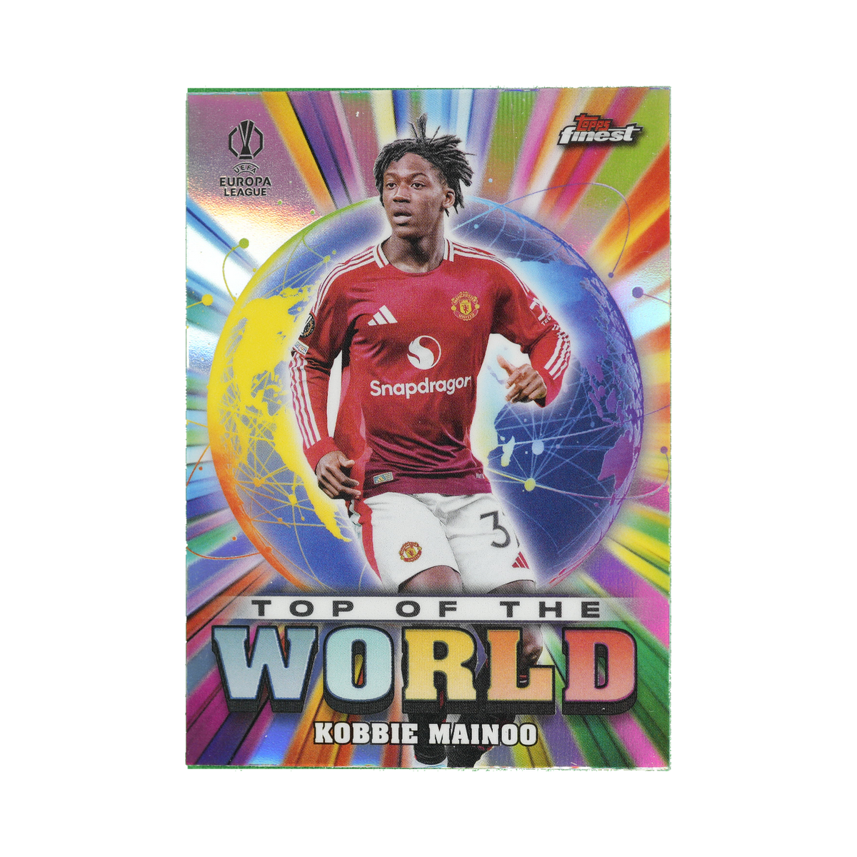 Kobbie Mainoo 2024/25 Topps Finest UEFA Club Competitions #TW-17  front view