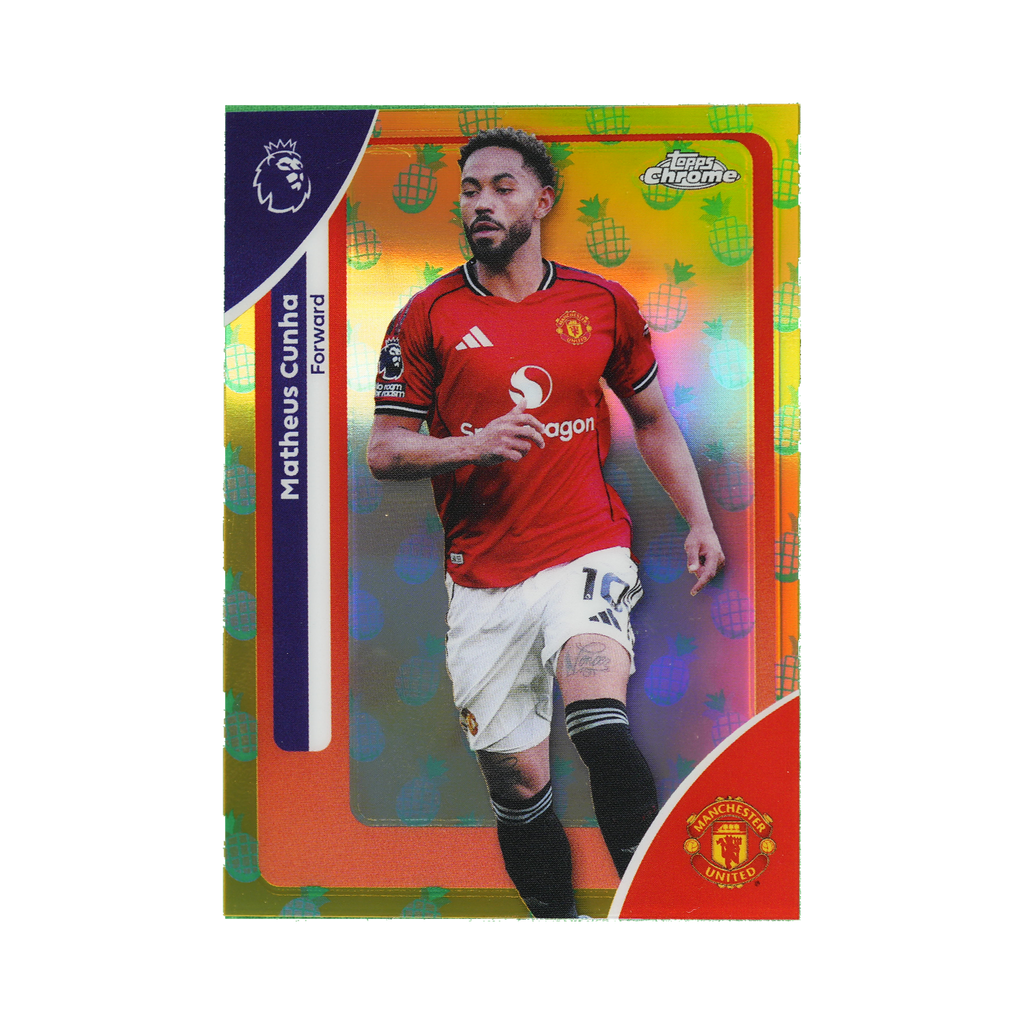 Matheus Cunha 2026 Topps Chrome Premier League #134  front view