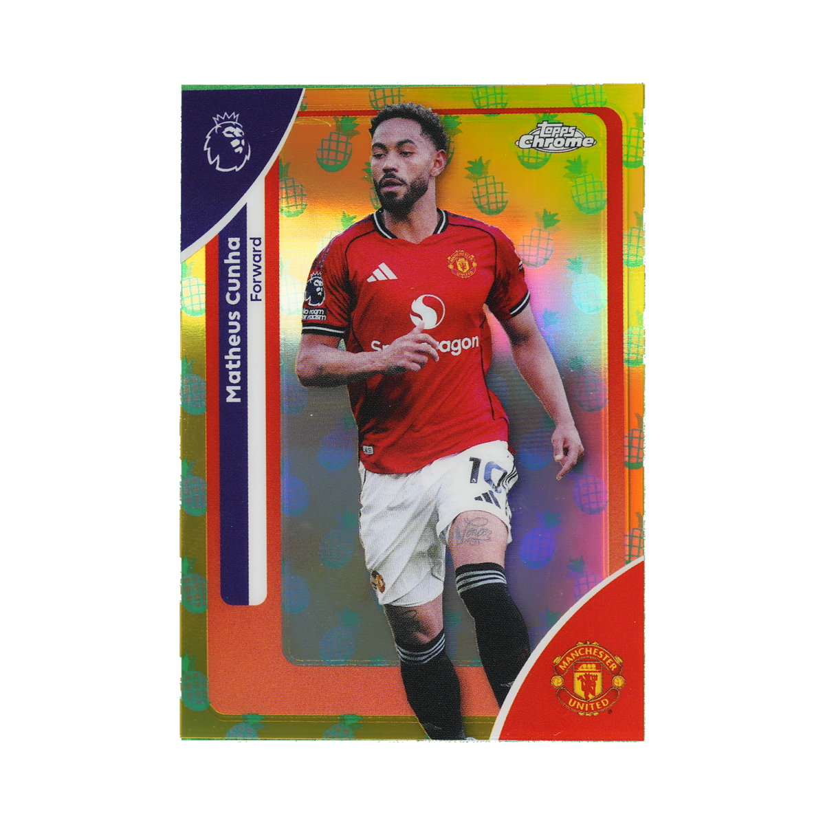 Matheus Cunha 2026 Topps Chrome Premier League #134  front view