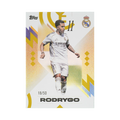 Rodrygo 2025/26 Topps Los Blancos Real Madrid #21 Gold 18/50 front view