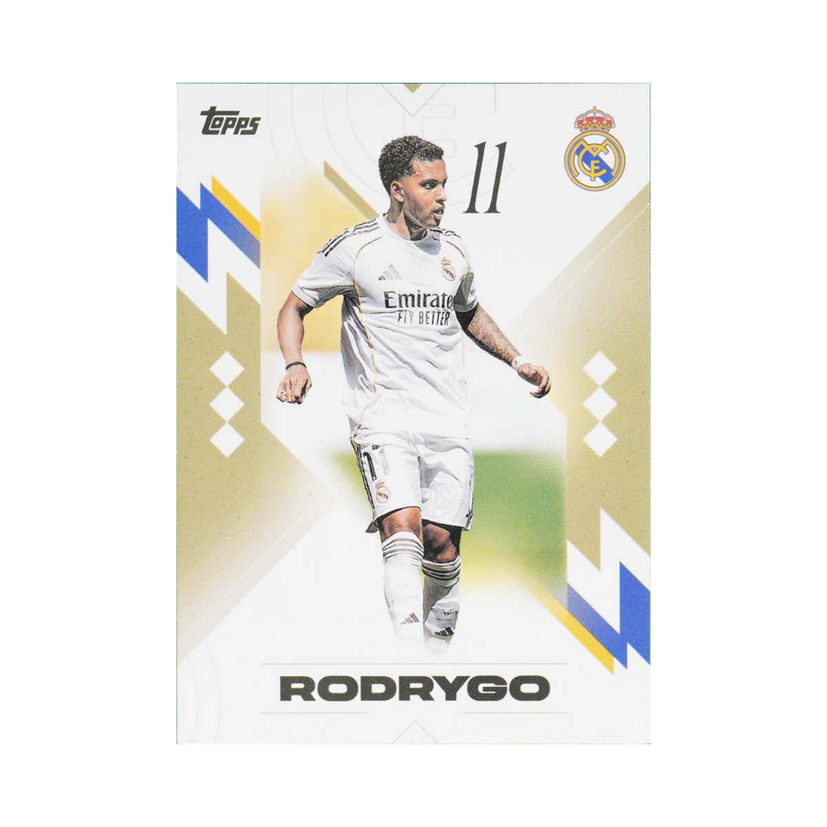 Rodrygo 2025/26 Topps Los Blancos Real Madrid #21 Standard front view