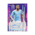 Riyad Mahrez 2026 Topps Finest Premier League #FA-RM Purple Refractor 059/125 front view