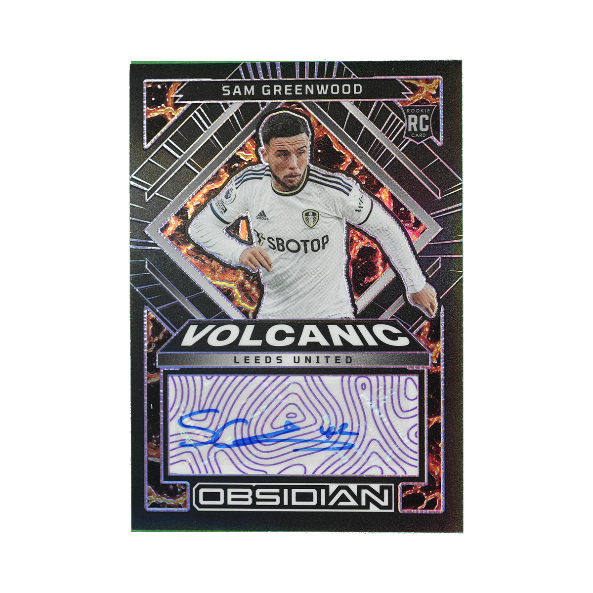 Sam Greenwood 2022/23 Panini Obsidian Soccer #VS-SGD 47/50 front view