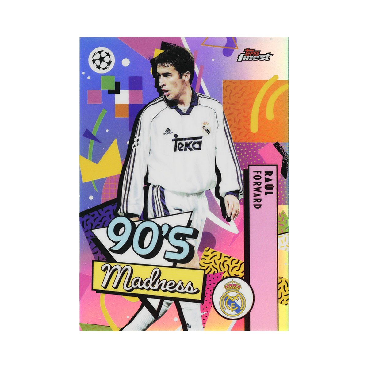 Raúl 2025/26 Topps Finest UEFA Club Competitions #MAD-3 Standard front view