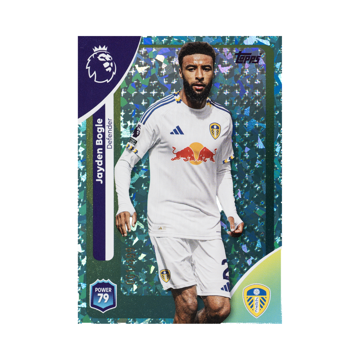 Jayden Bogle 2025/26 Topps Premier League #329 061/499 front view