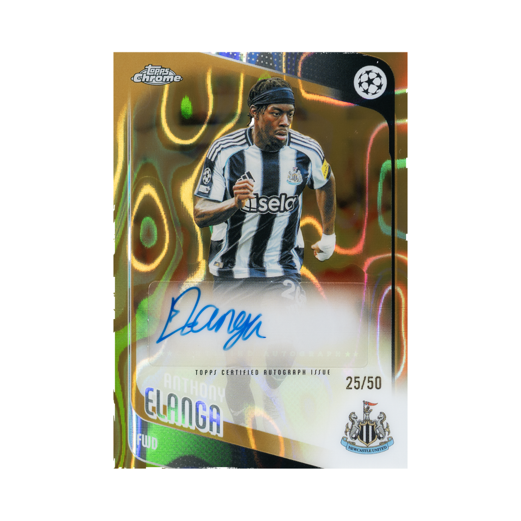 Anthony Elanga 2025/26 Topps Chrome UEFA Club Competitions #CA-AE 25/50 front view