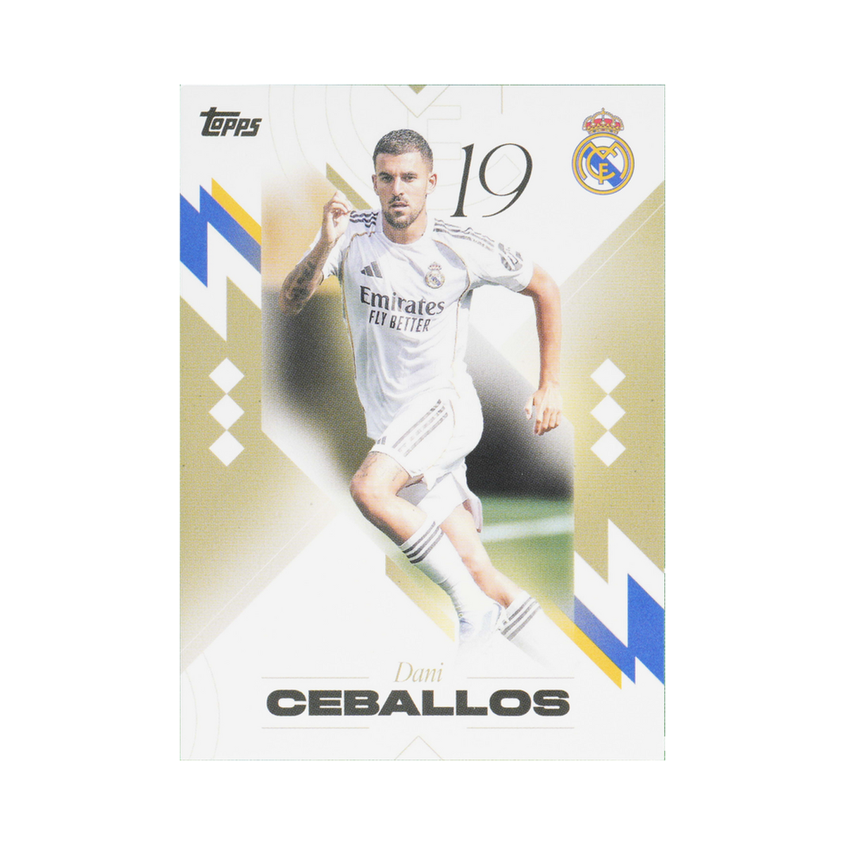Dani Ceballos 2025/26 Topps Los Blancos Real Madrid #16 Standard front view