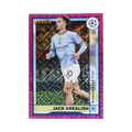 Jack Grealish 2022/23 Topps Merlin UEFA Club Competitions #95 Pink Mojo Refractor 215/275 front view