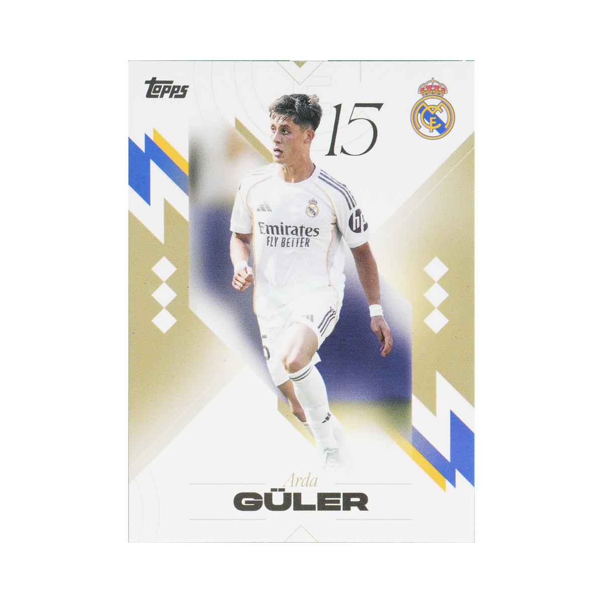 Arda Güler 2025/26 Topps Los Blancos Real Madrid #19 Standard front view