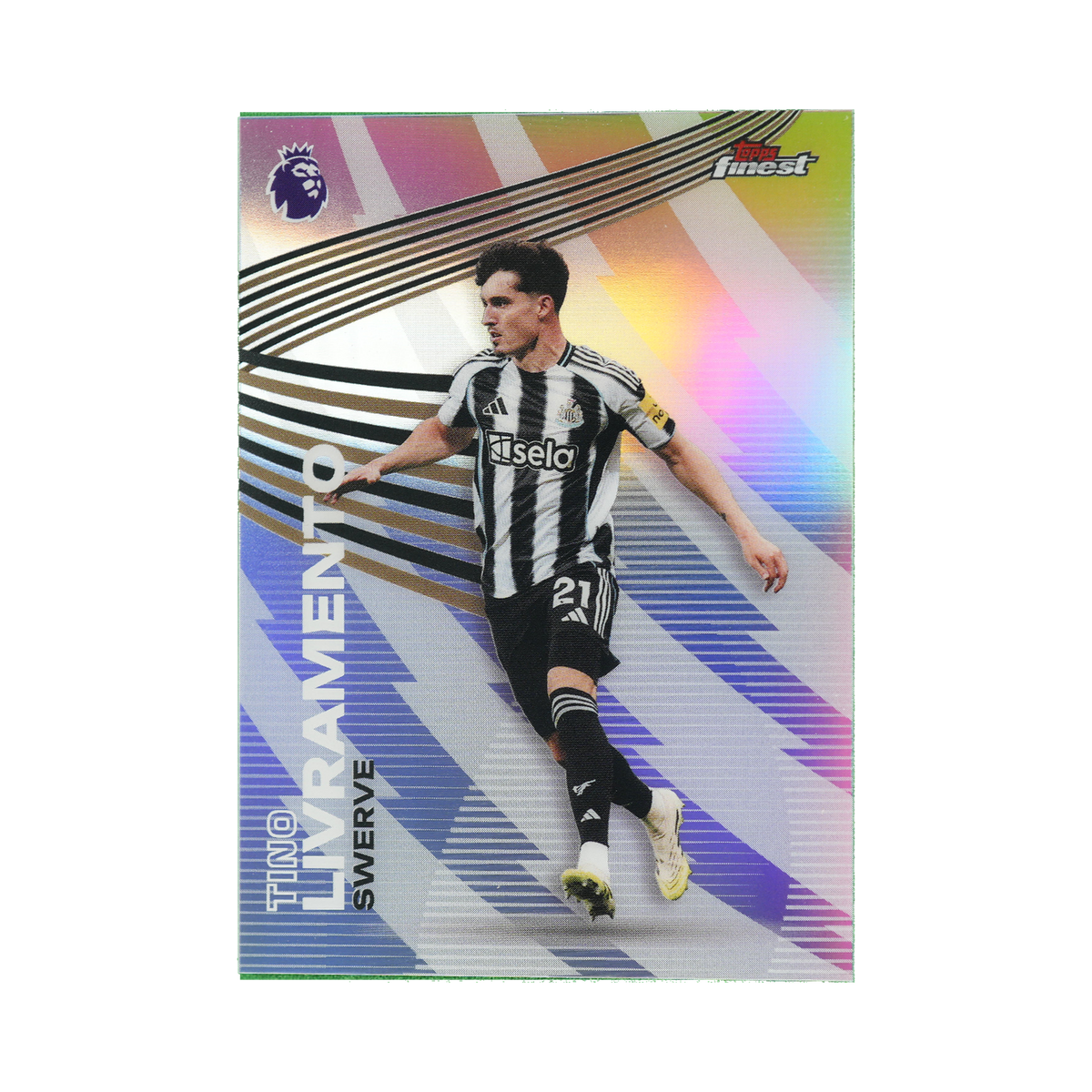 Tino Livramento 2026 Topps Finest Premier League #SV-30  front view