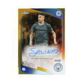 Savinho 2025/26 Topps Chrome UEFA Club Competitions #CA-S Gold Refractor 44/50 front view