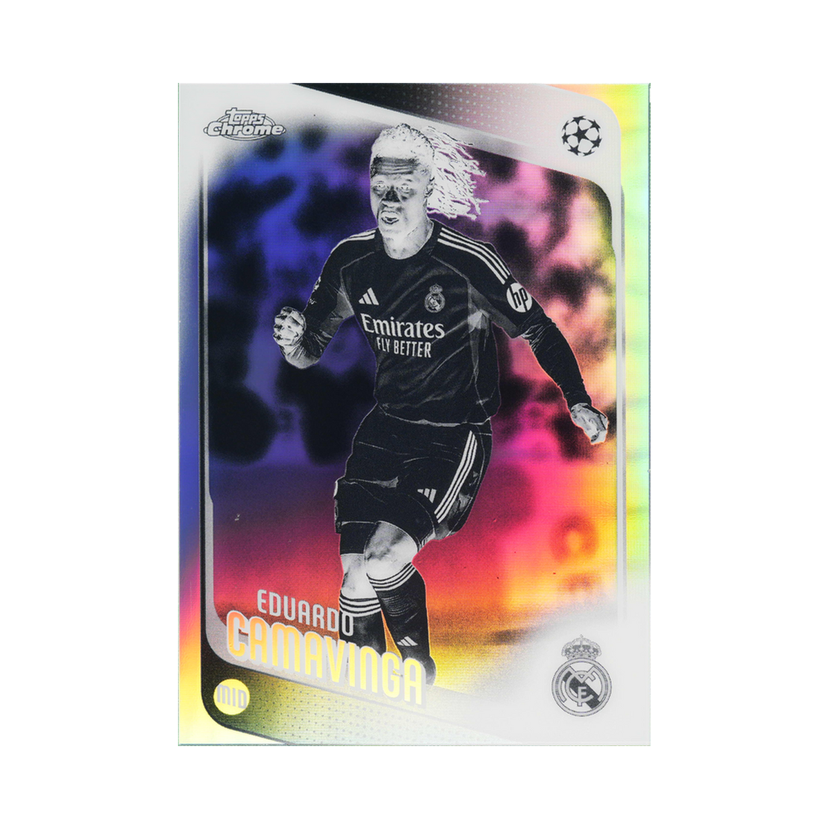 Eduardo Camavinga 2025/26 Topps Chrome UEFA Club Competitions #31 Negative front view
