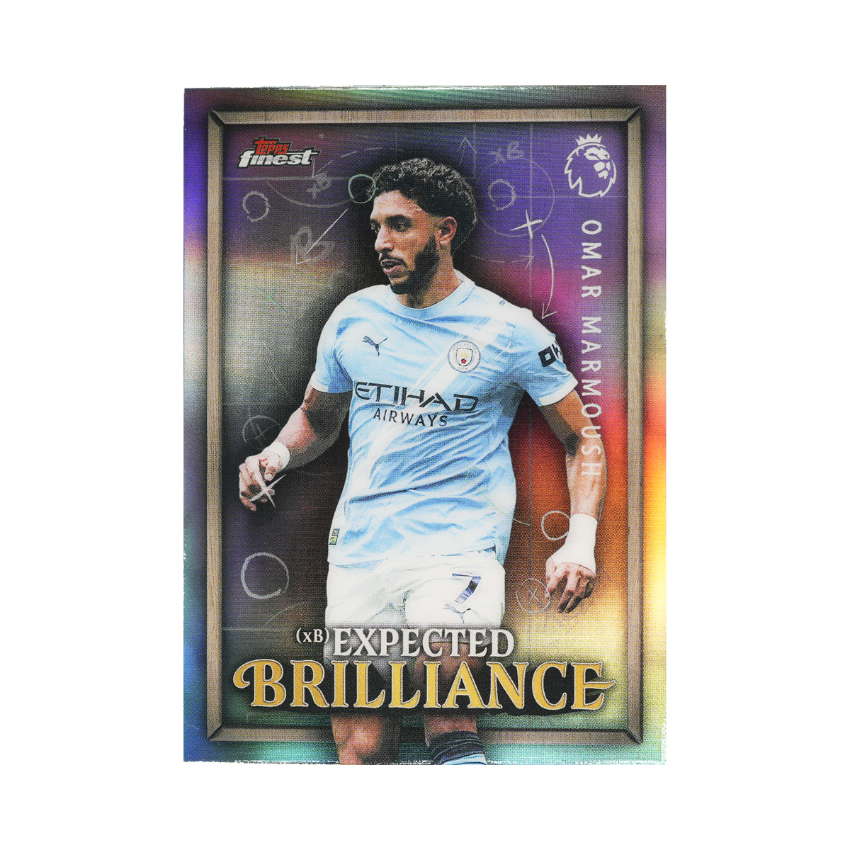 Omar Marmoush 2026 Topps Finest Premier League #XB-26 Standard front view