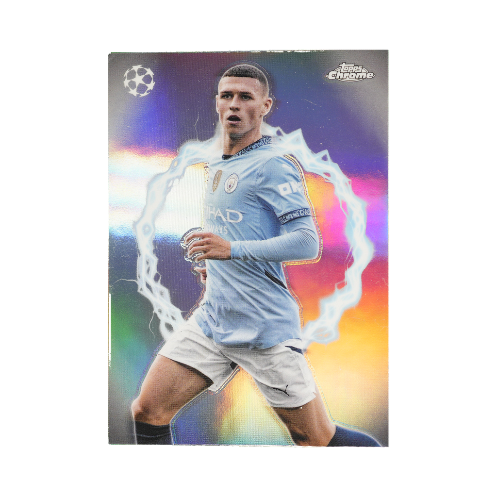 Phil Foden 2024/25 Topps Chrome UEFA Club Competitions #CP-11 Standard front view