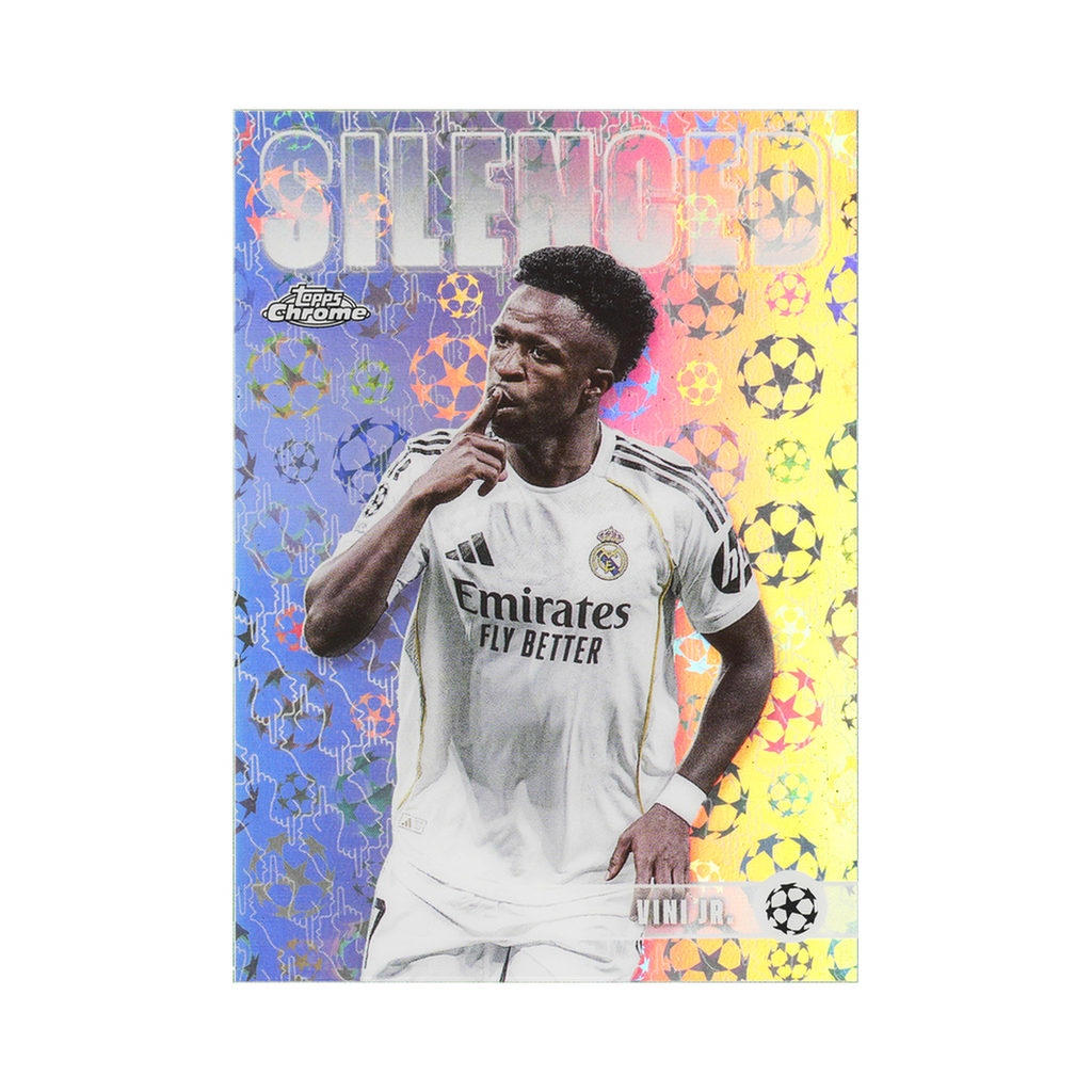 Vini Jr. 2025/26 Topps Chrome UEFA Club Competitions #SHH-8 Starball LogoFractor front view