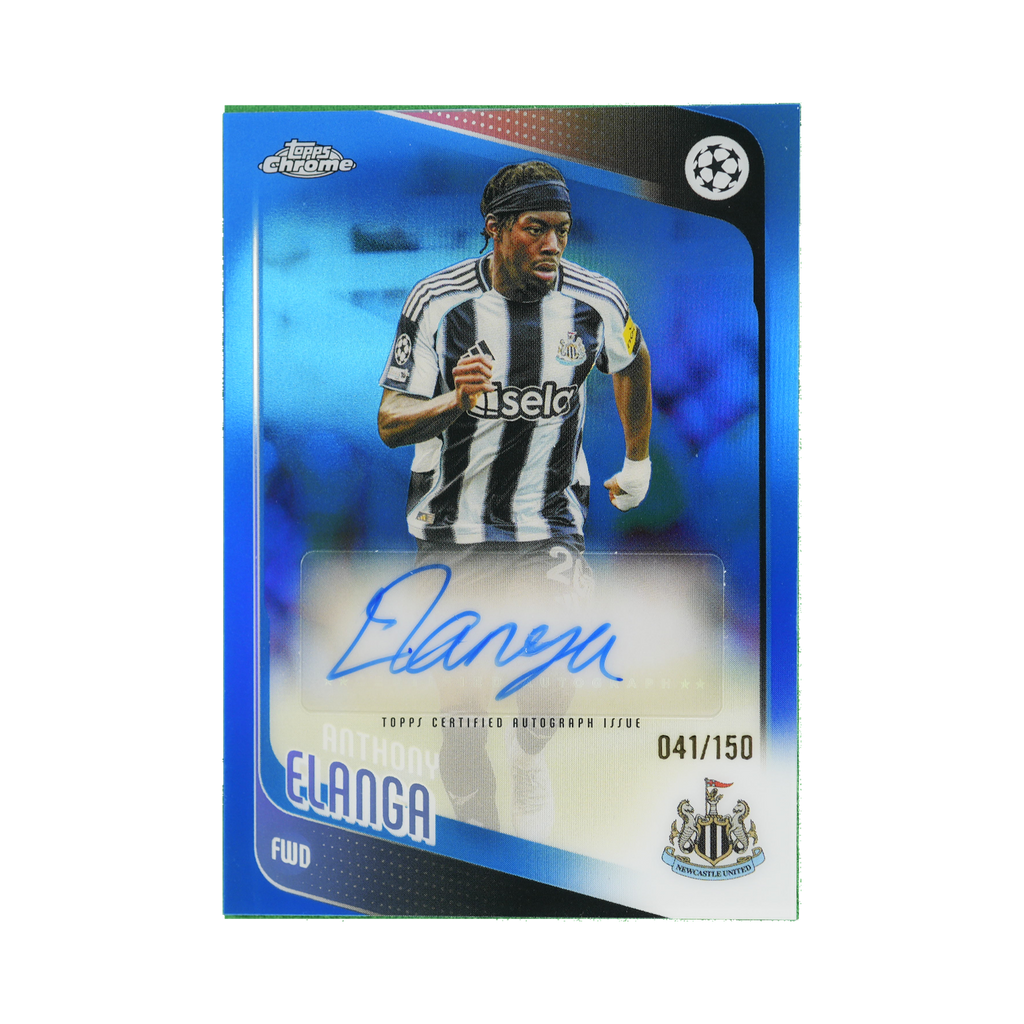 Anthony Elanga 2025/26 Topps Chrome UEFA Club Competitions #CA-AE 041/150 front view