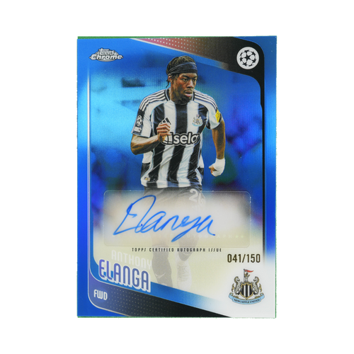 Anthony Elanga 2025/26 Topps Chrome UEFA Club Competitions #CA-AE 041/150 front view