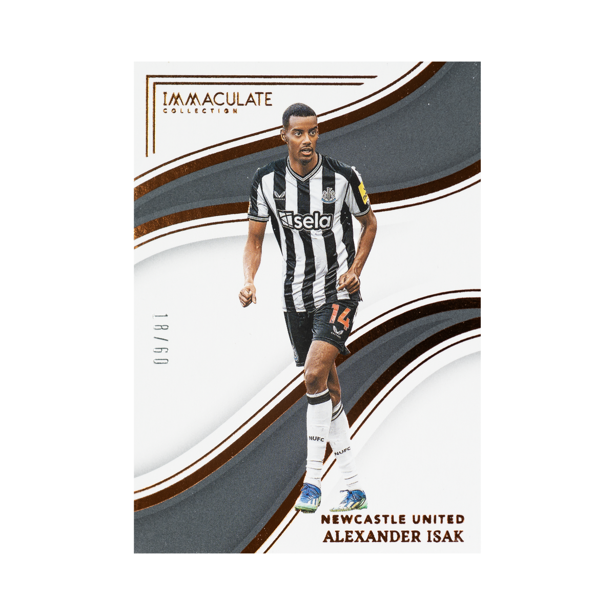 Alexander Isak 2023/24 Panini Immaculate Collection Soccer #211 18/60 front view