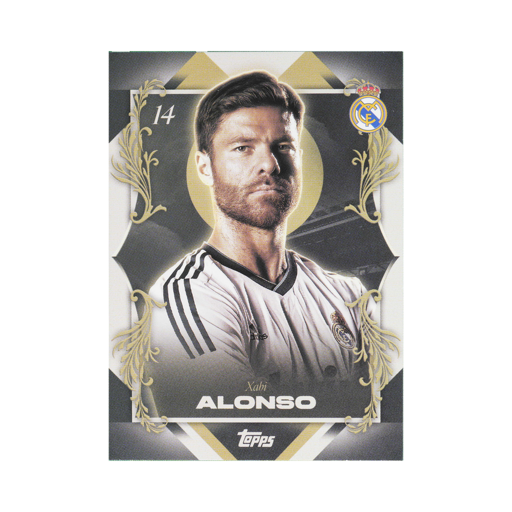 Xabi Alonso 2025/26 Topps Los Blancos Real Madrid #40 Standard front view