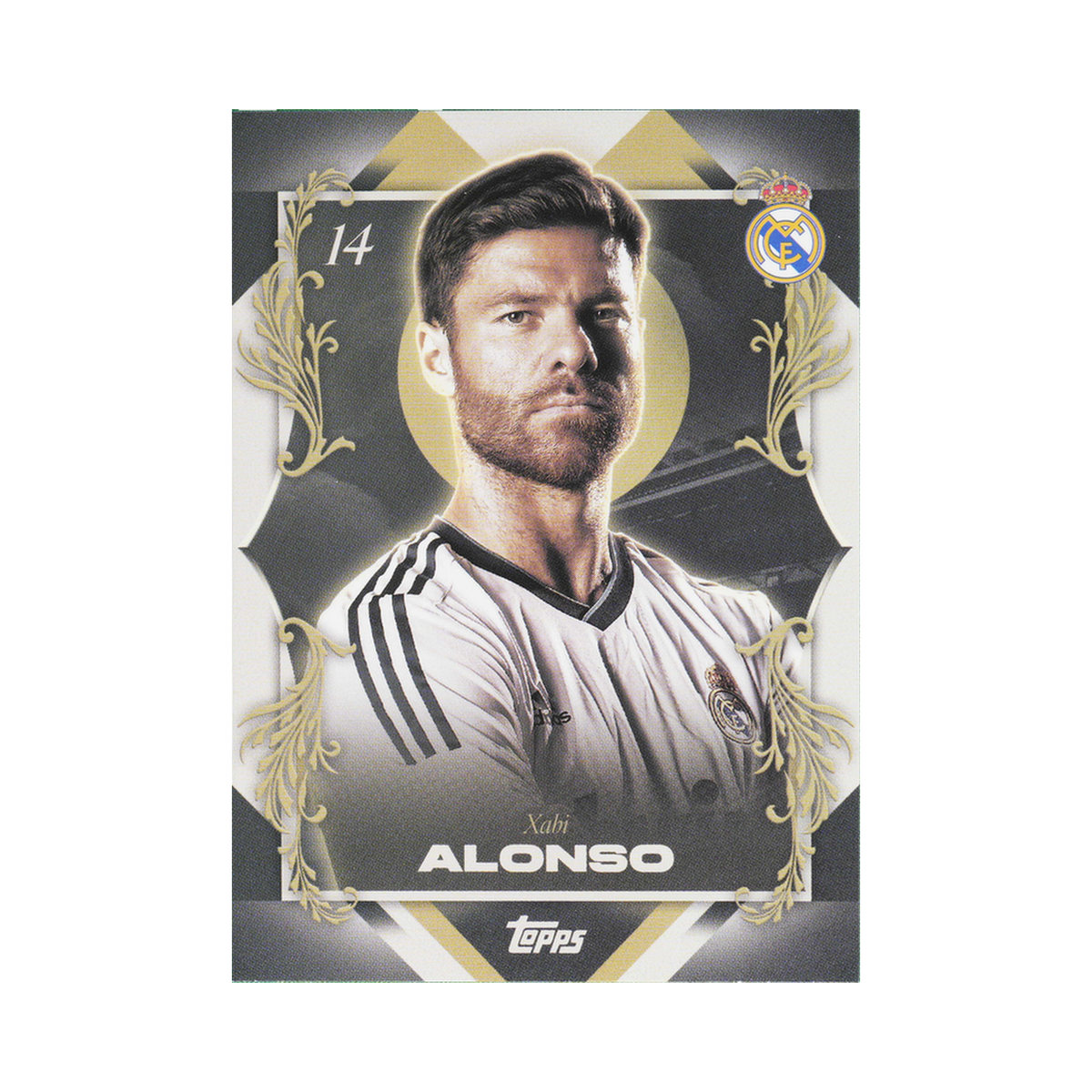 Xabi Alonso 2025/26 Topps Los Blancos Real Madrid #40 Standard front view