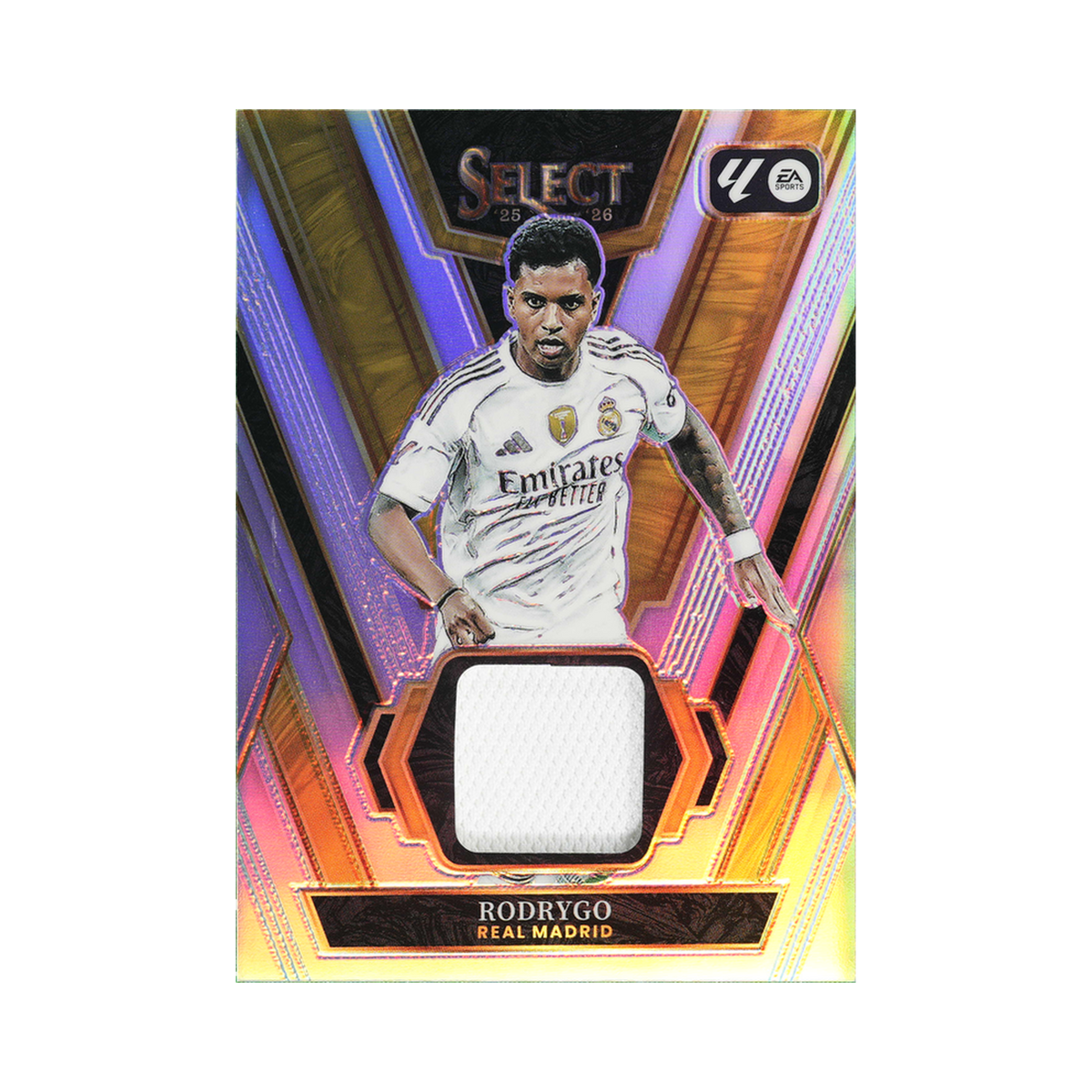 Rodrygo 2025/26 Panini Select LaLiga #SW-R Standard Prizm front view