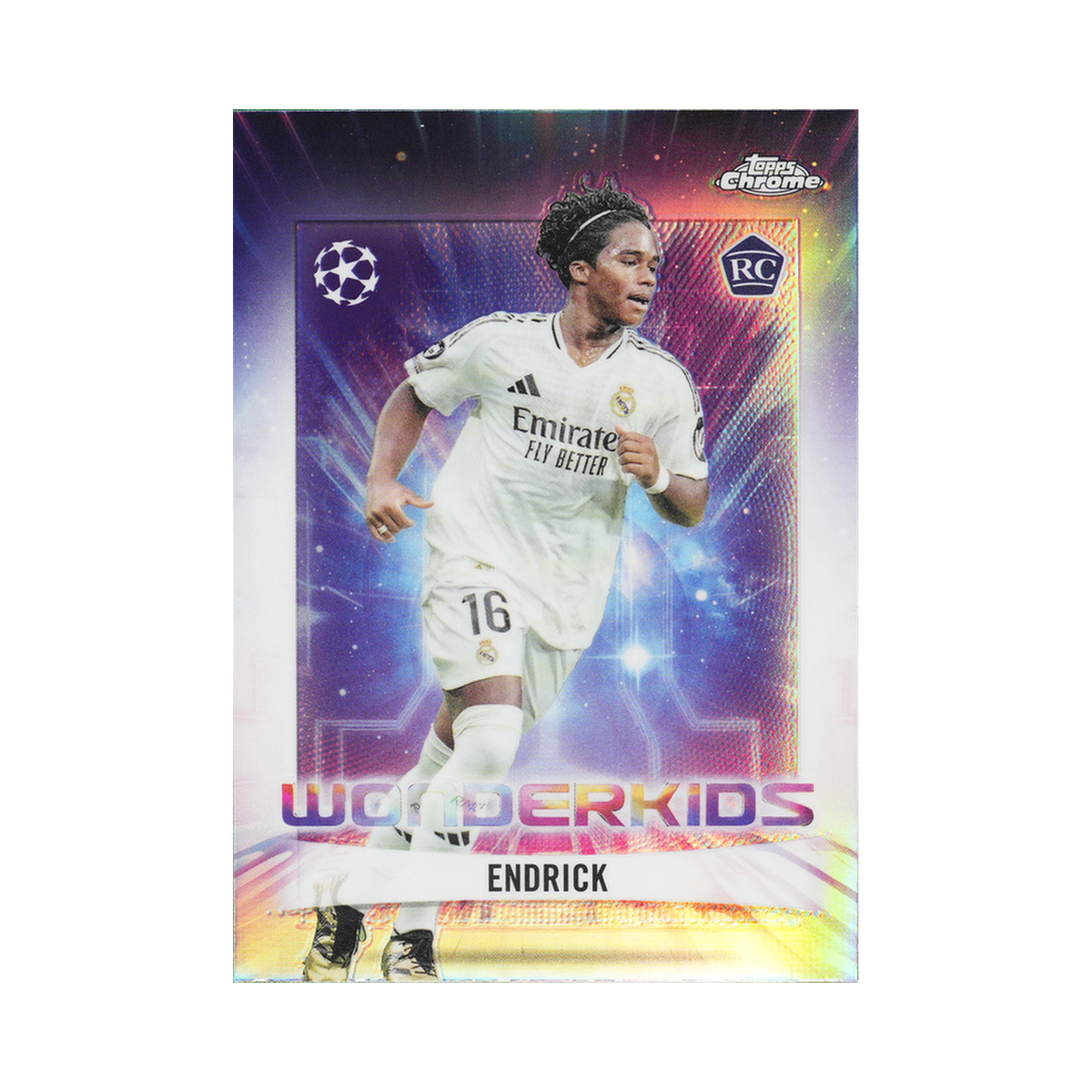 Endrick 2024/25 Topps Chrome UEFA Club Competitions #WK-2 Standard front view