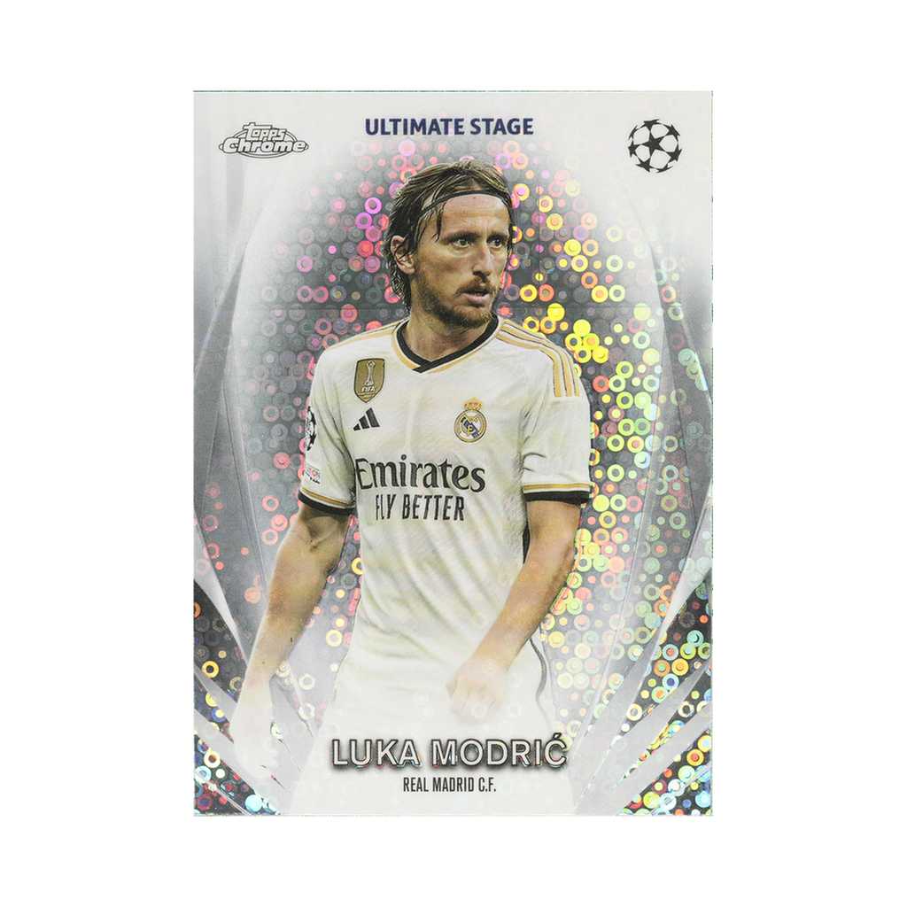 Luka Modrić 2023/24 Topps Chrome UEFA Club Competitions #USC-40 Standard front view