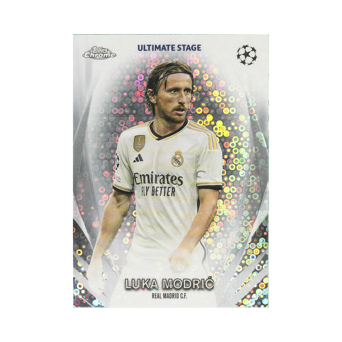Luka Modrić 2023/24 Topps Chrome UEFA Club Competitions #USC-40 Standard front view