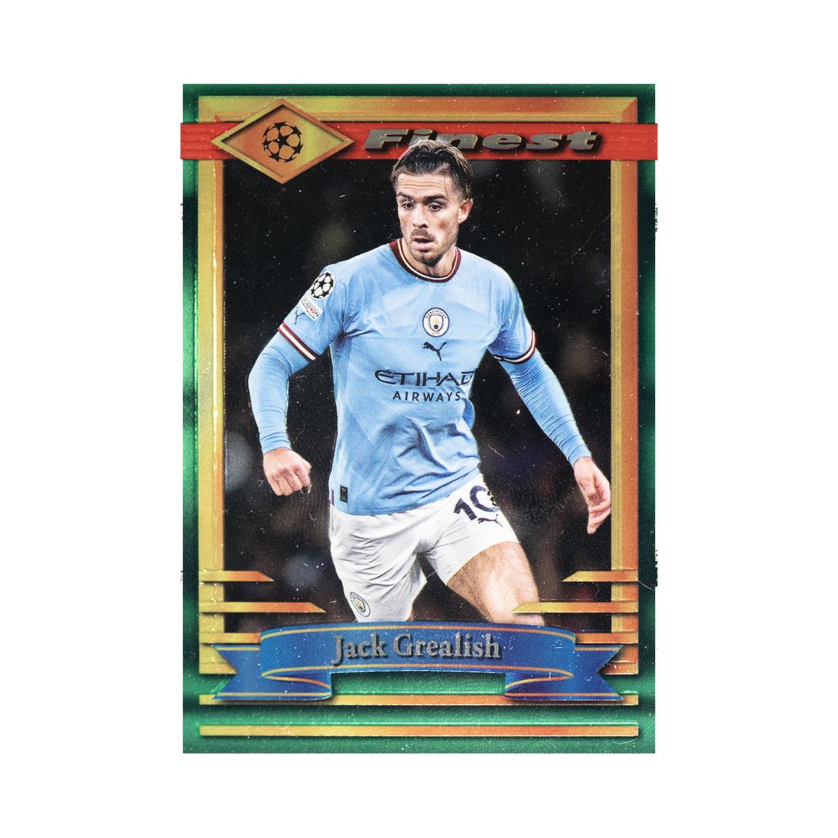 Jack Grealish 2022/23 Topps Finest Flashbacks UEFA Club Competitions #88 Standard front view