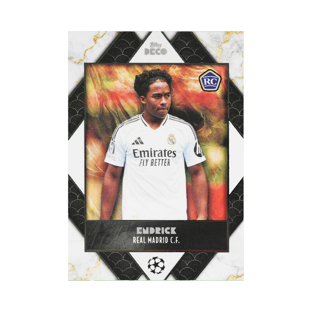 Endrick 2024/25 Topps Deco UEFA Club Competitions Standard front view