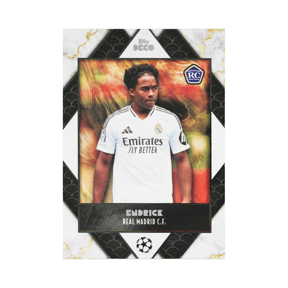 Endrick 2024/25 Topps Deco UEFA Club Competitions Standard front view