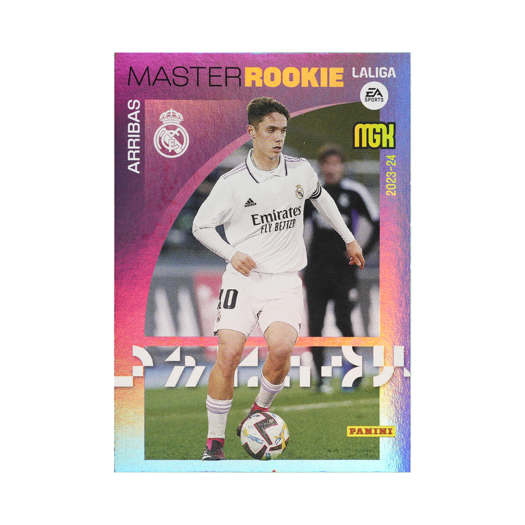 Sergio Arribas Calvo 2023/24 Panini Megacracks LaLiga EA Sports #411 Prodigioso front view