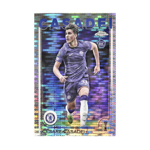 Cesare Casadei collectible card — front
