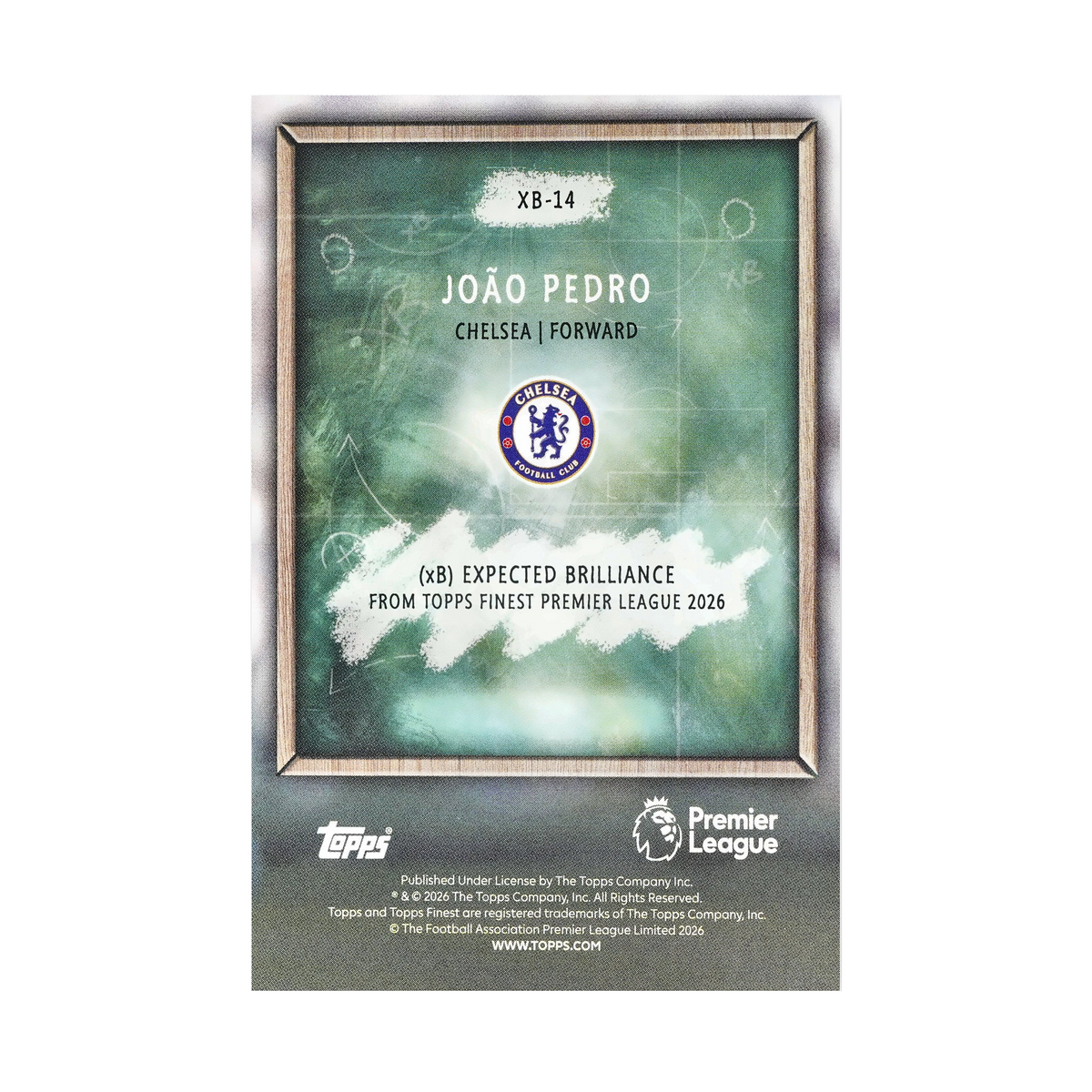 João Pedro collectible card — back