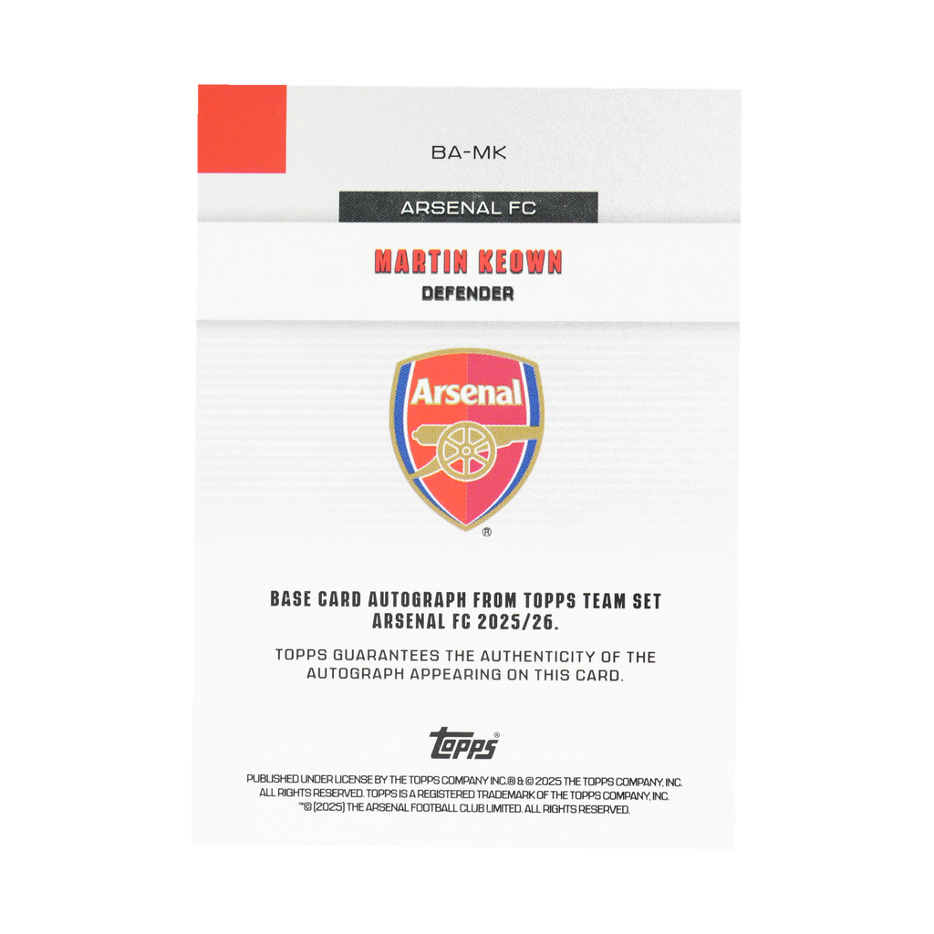 Martin Keown BA-MK — back