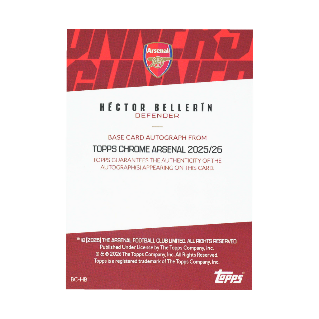 Hector Bellerin BC-HB — back