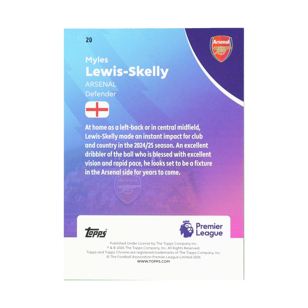 Myles Lewis-Skelly 20 — back