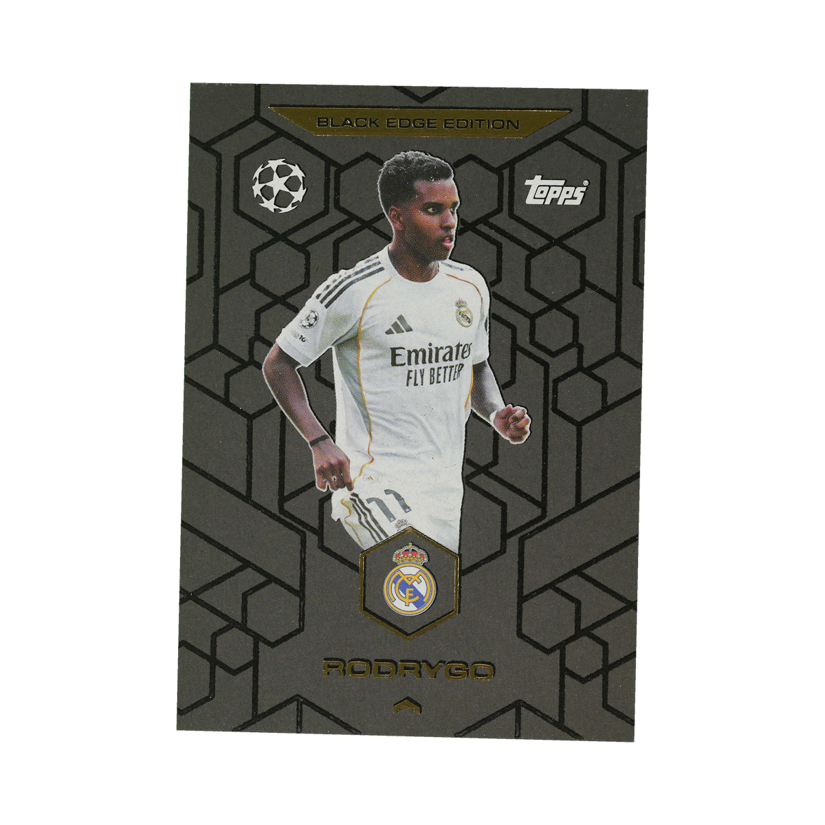 Rodrygo 2025/26 Black Edge Edition #BE4, front view