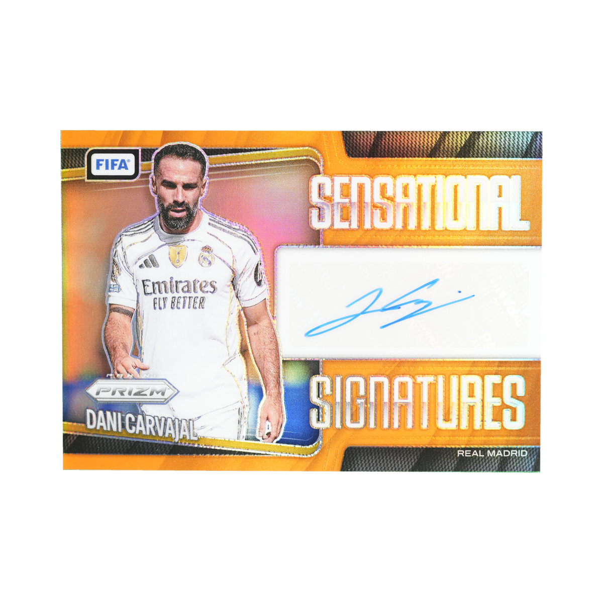 Dani Carvajal 2025/26 Sensational Signatures #SS-DC 02/49, front view