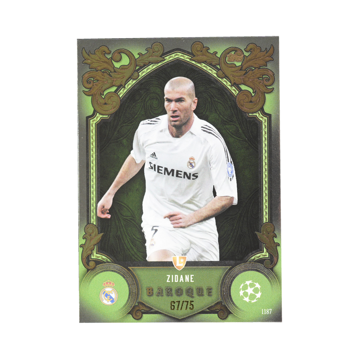 Zinedine Zidane 2024/25 Baroque #1187 67/75, front view